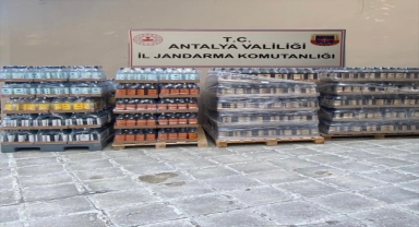 Antalya'da 2 bin 265 litre kaçak içki ele geçirildi