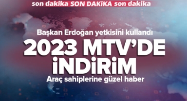 Araç sahiplerine güzel haber: 2023 MTV'de indirim! Karar Resmi Gazete’de... .
