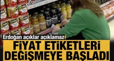 Erdoğan açıklar açıklamaz fiyat etiketleri değişmeye başladı