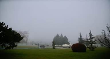 Eskişehir'de yoğun sis, görüş mesafesini düşürüyor