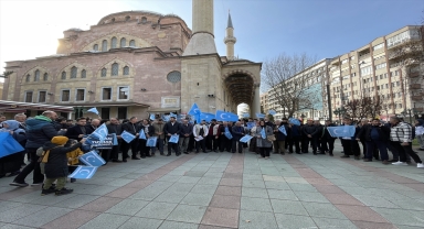Eskişehir, Kütahya, Bilecik ve Yalova'da Çin'in Sincan Uygur Özerk Bölgesi politikalarına tepki