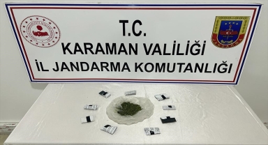 Karaman'da uyuşturucu operasyonunda 2 şüpheli yakalandı