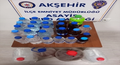 Konya'da sahte içki sattığı öne sürülen şüpheli tutuklandı