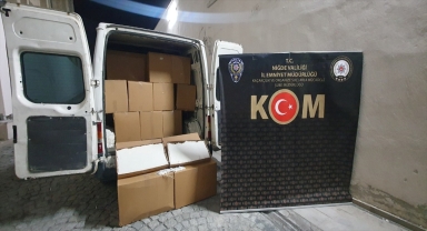 Niğde'de 1 milyon 142 bin makaron ele geçirildi