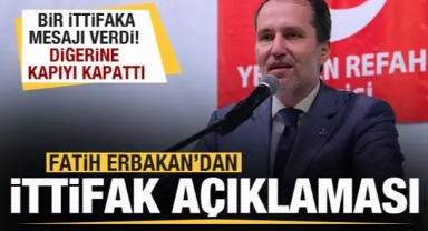 Fatih Erbakan'dan sürpriz açıklama! Bir ittifaka mesajı verdi! Diğerine kapıyı kapattı