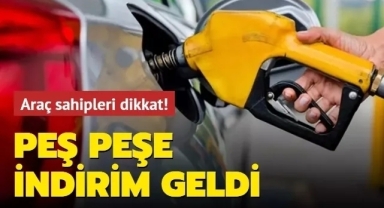 Akaryakıta 3 günde ikinci indirim!