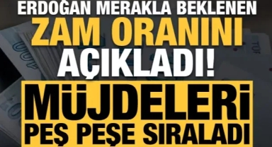 Erdoğan kamu işçisinin zam oranını açıkladı! Müjdeleri peş peşe sıraladı...