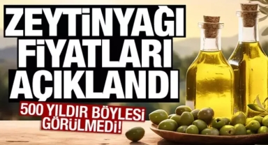 Zeytinyağı fiyatlarıyla ilgili açıklama geldi! 500 yıldır böylesi görülmedi