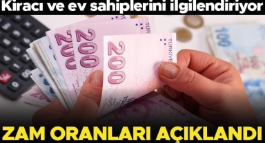 Son dakika... Kira zam oranları belli oldu