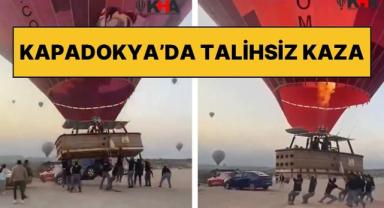 Kapadokya'da Sıcak Hava Balonu ve Otomobil Çarpışması