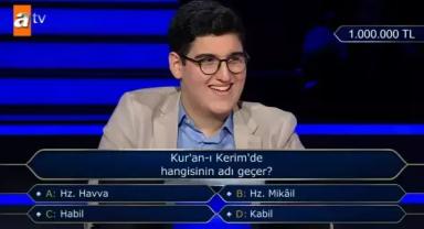 Kur'an-ı Kerim'de hangisinin adı geçer? Kim Milyoner Olmak İster final sorusu