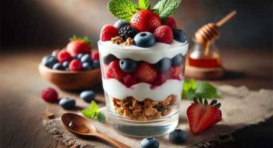 Hızlı ve Sağlıklı Kahvaltı Yoğurtlu Parfe