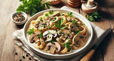 Kremalı Vegan Mantarlı Stroganoff: Rahatlatıcı Bir Akşam Yemeği