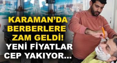 Karaman'da Berber Fiyatlarına Zam
