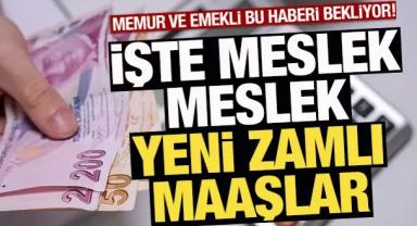 İşte Meslek Meslek Zamlı Maaşlar