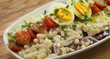 Antalya Usulü Tahinli Piyaz Tarifi