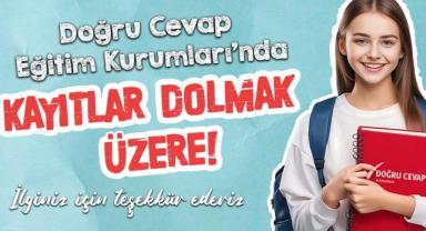 Karaman'da Doğru Cevap Eğitim Kurumları'nda Kayıtlar Dolmak Üzere