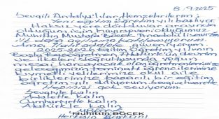 Muhittin Böcek, Muhittin Mustafa Böcek Anadolu Lisesi Açılışına Katılamamanın Üzüntüsünü Yaşıyor