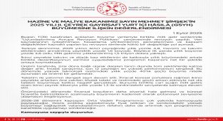 Türkiye Ekonomisi 2. Çeyrekte %4,8 Büyüdü: Hazine ve Maliye Bakanlığı Açıklaması