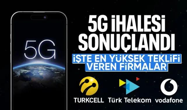 5G İhale Sürecinde En Yüksek Teklifler Açıklandı