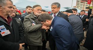 Adalet Bakanı Yılmaz Tunc Şehit Astsubay Nuri Özcan'ın Cenaze Törenine Katıldı