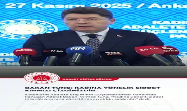 Adalet Bakanlığı Dijital Bültenle Haftalık Gündemini Duyurdu