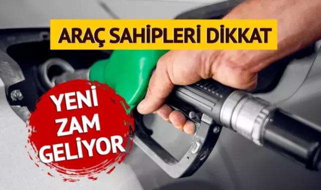Benzine zam geliyor, işte yeni fiyatlar