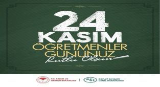 DSİ Genel Müdürlüğü'nden Tüm Öğretmenlere 24 Kasım Kutlaması