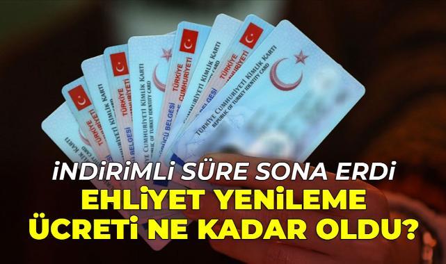 Eski Tip Ehliyetler İçin İndirimli Dönem Sona Erdi