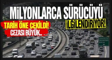 Sürücüler Dikkat! Son 3 Gün Kaldı...