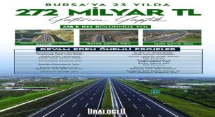 Uraloğlu: Bursa'ya 23 Yılda 272 Milyar TL Ulaşım Yatırımı