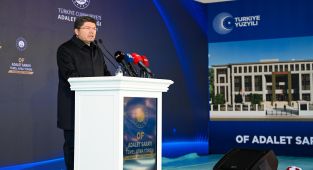 Adalet Bakanı Yılmaz Tunc, Of Adalet Binası Temelini Attı