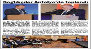 Antalya İl Sağlık Müdürlüğü'nden 10 Aralık Basın Haberleri Açıklaması