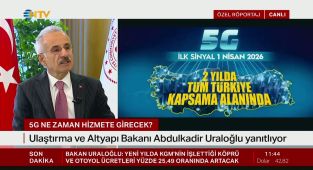 Bakan Uraloğlu: 5G İhalesi Hazineye 3,5 Milyar Dolar Katkı Sağladı