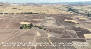 DSİ Sivas Gazibey'de Toplulaştırma ve Tarla İçi Geliştirme Çalışmalarını Sürdürüyor