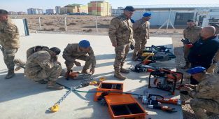 Karaman'da Jandarma Personeline Enkazda Arama Kurtarma Eğitimi Verildi