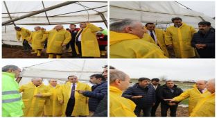 Aksu'da Hortum Zararı Gören Tarım Alanları Tarım Bürokratlarınca İncelendi