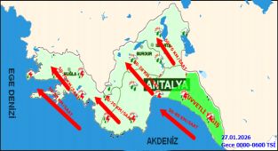 Antalya'da Kuvvetli Sağanak Yağış Uyarısı: Sıcaklıklar Düşecek