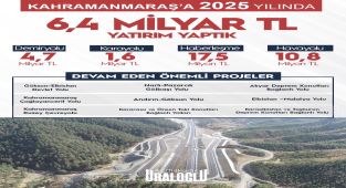 Bakan Uraloğlu: Ulaştırma'nın 2025 Projeleri Kahramanmaraş, Mardin, Muğla ve Muş'ta