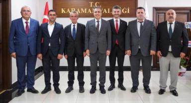 TAŞELİ BELEDİYELER BİRLİĞİ’NDEN VALİ ÇİÇEK’E ZİYARET