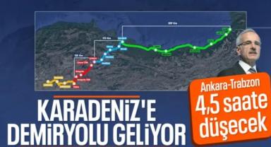 Trabzon-Ankara arası hızlı trenimizle 4,5 saate düşecek