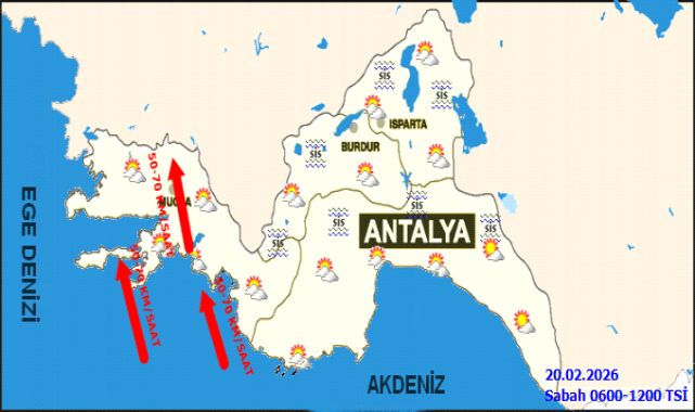 Antalya ve Çevresi İçin Hava Durumu: Sağanak Yağış ve Kuvvetli Rüzgar Bekleniyor