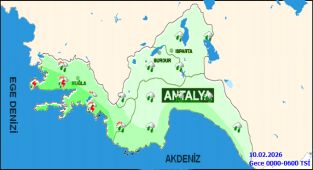 Antalya'da Hafta Sonu Yağışlı Geçecek: Kuvvetli Sağanak Uyarısı