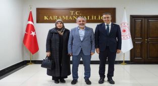 Ardahan Üniversitesi Eski Rektörü Prof. Dr. Mehmet Biber ve TEDAŞ Yöneticileri Karaman Valisi'ni Ziyaret Etti