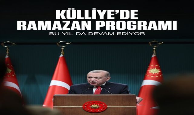 Erdoğan, Külliye'deki Ramazan Etkinliklerine Halkı Davet Etti
