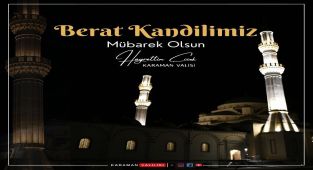 Karaman Valisi Çiçek'ten Berat Kandili Mesajı