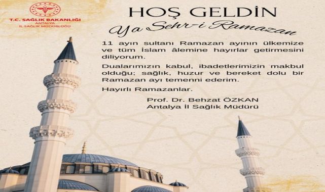 Prof. Dr. Behzat Özkan'dan Ramazan Ayı Mesajı