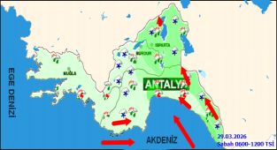 Antalya'da Kuvvetli Yağış ve Fırtına Bekleniyor: 29 Mart Hava Durumu
