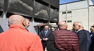 Bakan Uraloğlu'ndan Trabzon'daki Fındık Fabrikası Yangını Sonrası Geçmiş Olsun Ziyareti