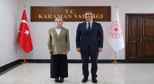 Başyayla Kaymakamı Neslihan Çakır'dan Karaman Valisi Hayrettin Çiçek'e Veda Ziyareti
